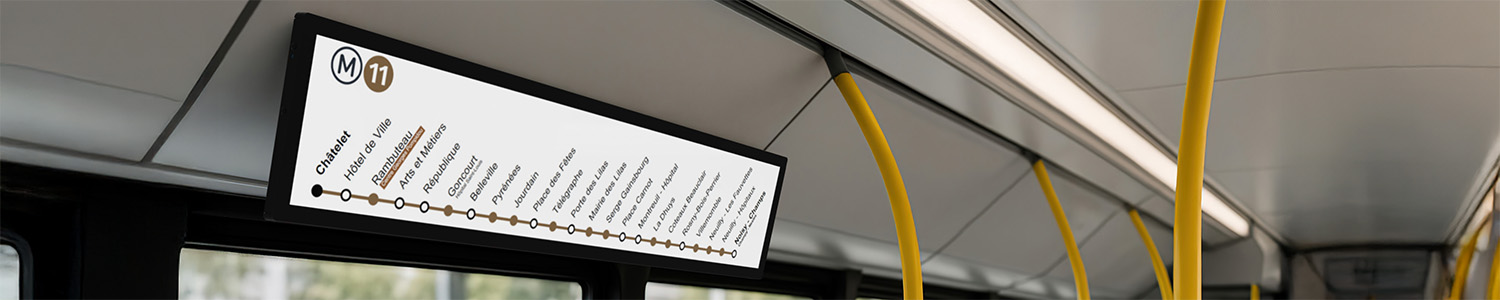 Strip-Type display informatie display