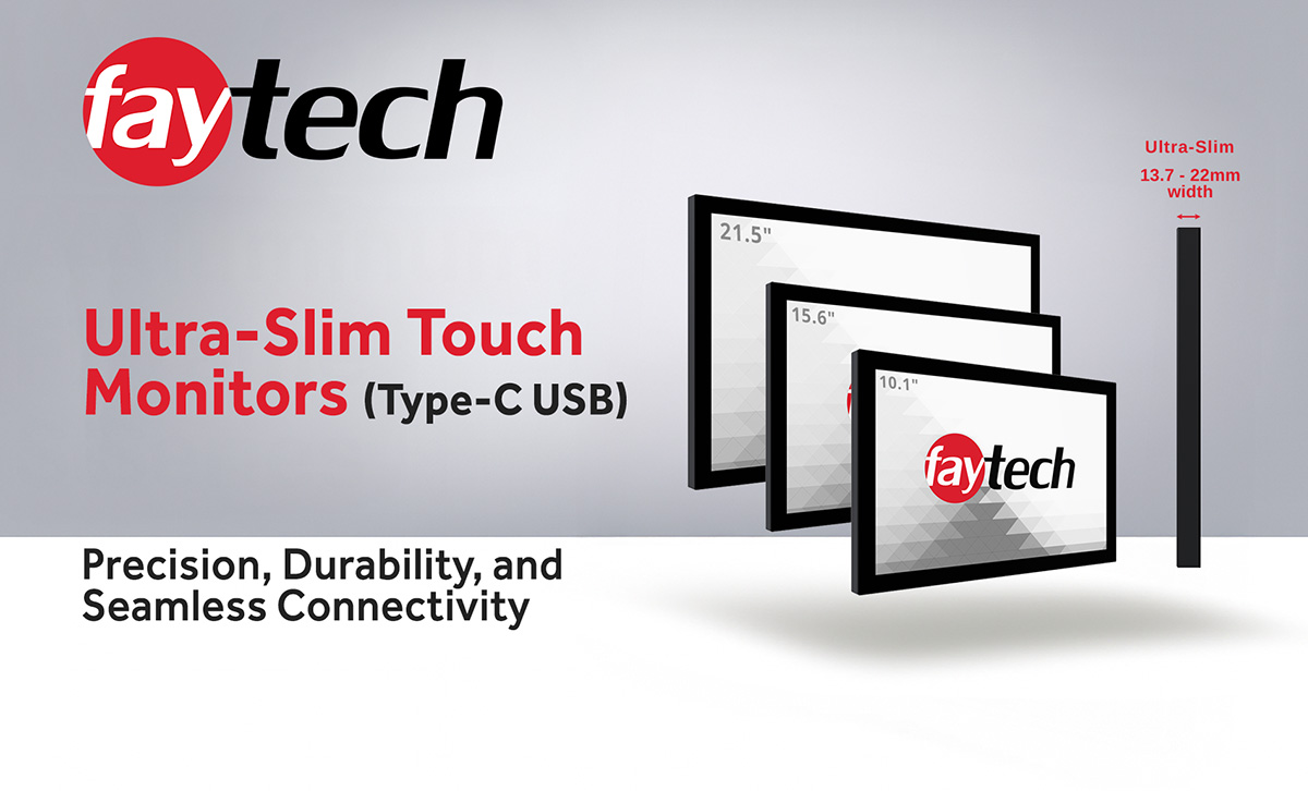 Ultra-Slim touch monitors met  USB-C