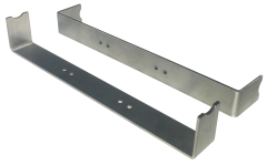 faytech® U-Profiel Montageset 10 – 21.5" Touch Monitoren | RVS | FT100AM15EMB