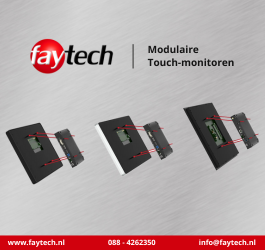 Modulaire touch monitoren afgestemd op uw behoeften